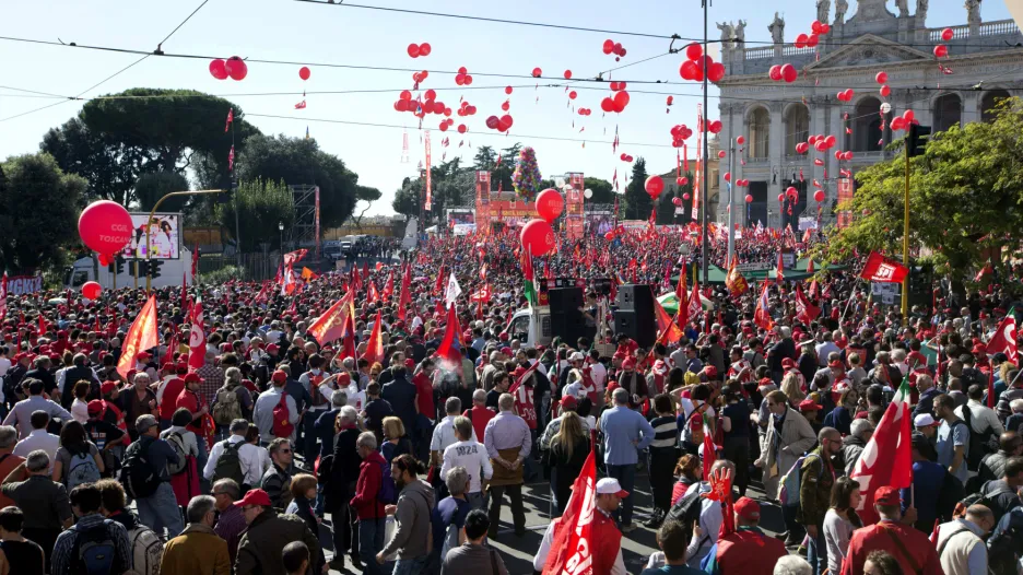 Demonstrace v Římě