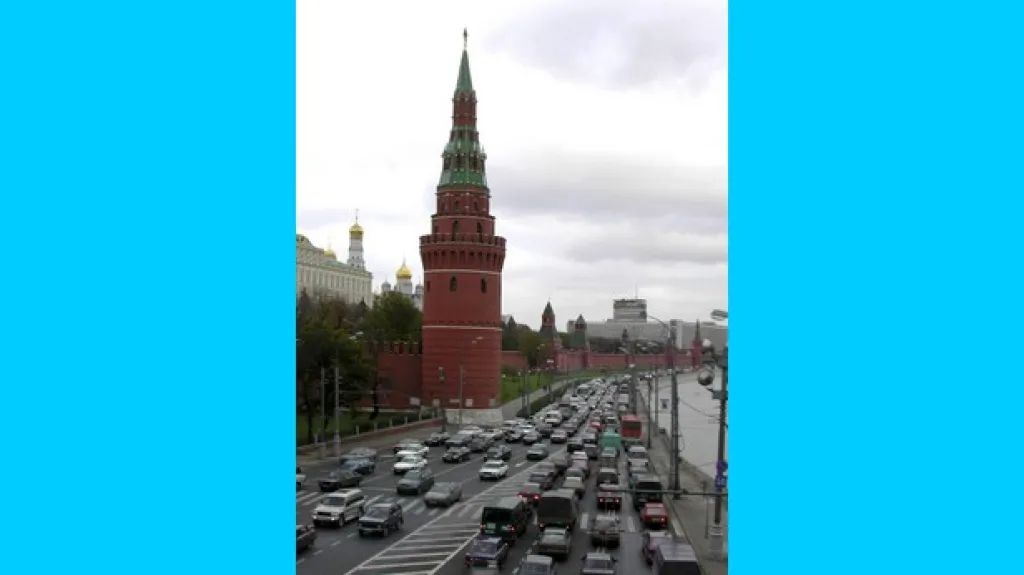Dopravní zácpa v Moskvě