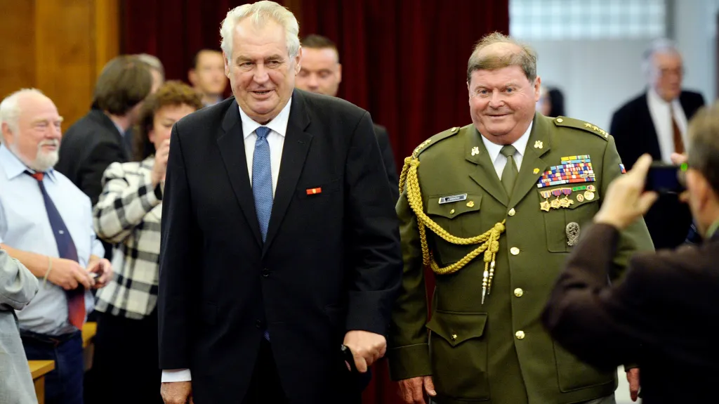 Miloš Zeman na sjezdu Svazu bojovníku za svobodu