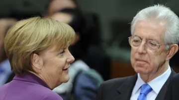 Angela Merkelová a Mario Monti