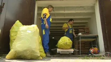 Třídění odpadu v Tišnově