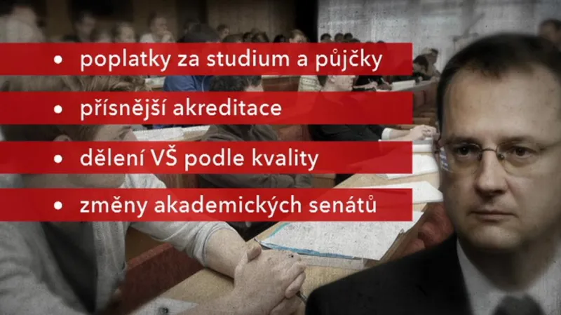 Nečasova podpora reformy VŠ