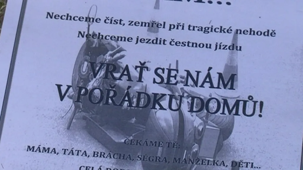 Leták policie určený pro motorkáře