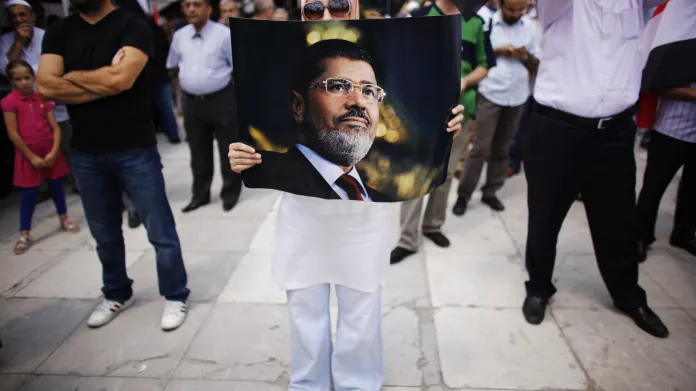 Demonstrace na podporu Mursího