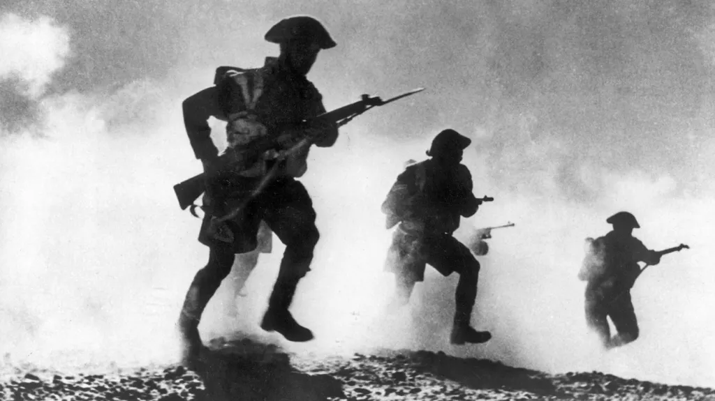 Britští vojáci za války v Severní Africe