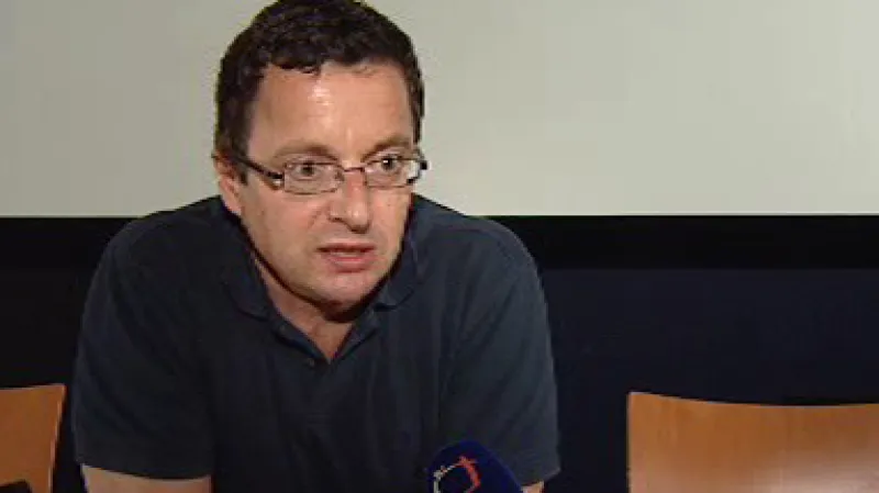 Spisovatel při rozhovoru pro ČT 30. září 2008