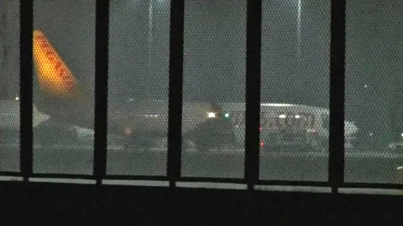 Letadlo společnosti Pegasus na letišti v Istanbulu