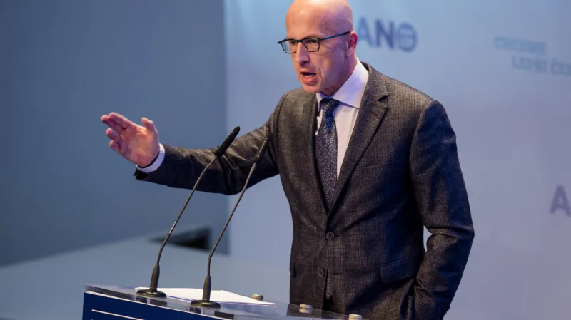 Pavel Telička na celostátním sněmu hnutí ANO v únoru 2017