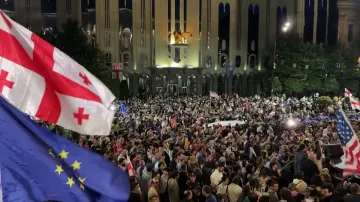 Protesty v Gruzii pokračují