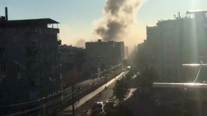 Výbuch v tureckém městě Diyarbakir