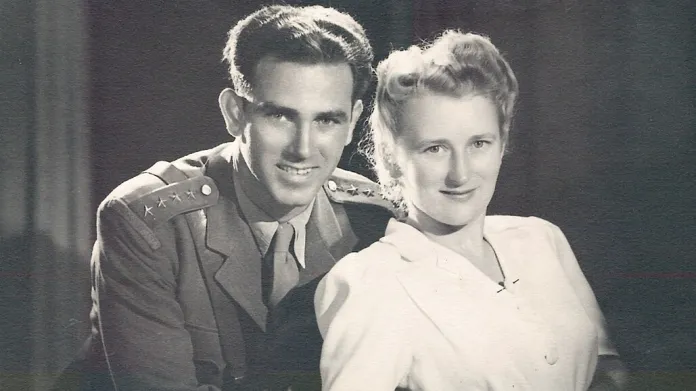 Jiřina Hrubanová s manželem Ottou