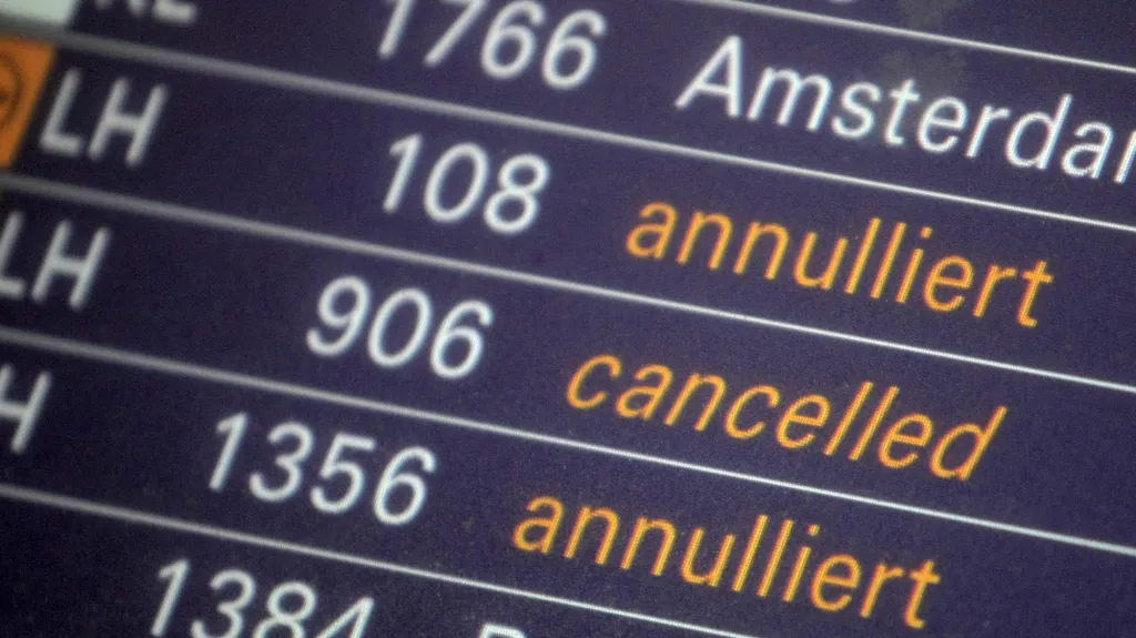 Letiště ve Frankfurtu ruší lety