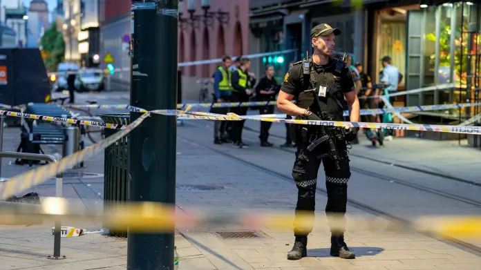 Policejní zásah po střelbě v norském hlavním městě
