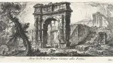 Sergiův oblouk v Pule na Istrii, ze souboru Antichità Romane de´ Tempi della Reppublica, 1747–1748