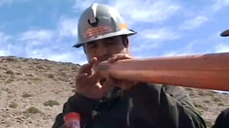 Šachta, díky které se lze dostat k chilským horníkům