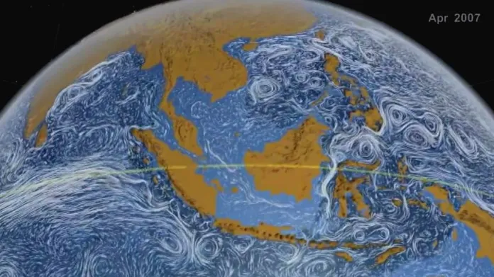 Animace z dílny NASA: Pohyb oceánských proudů