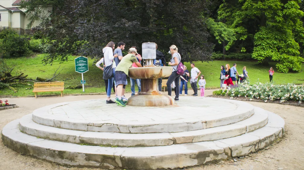 Minerální pramen Dr. Šťastného v lázních Luhačovice
