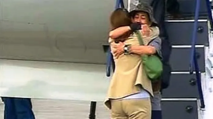 Ingrid Betancourtová se vítá s matkou