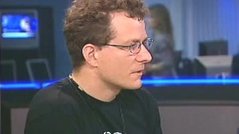 Filip Kolman z pražského Raftklubu STAN ve Studiu ČT24