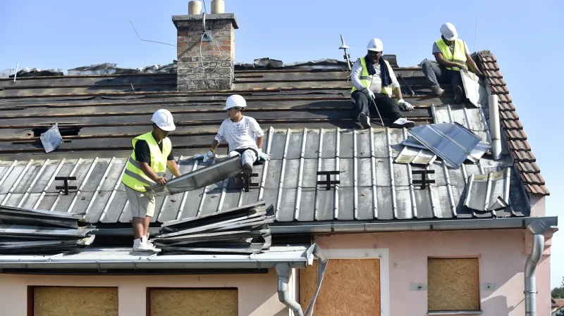 Bourání domů v Račíně začalo v srpnu 2018