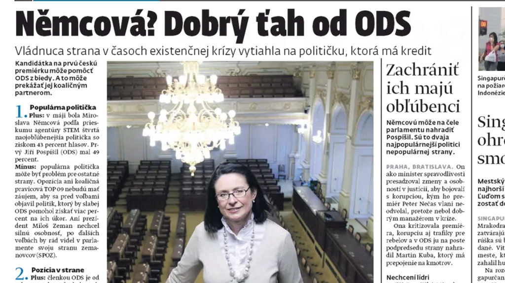 Sme z 21. června o Miroslavě Němcové