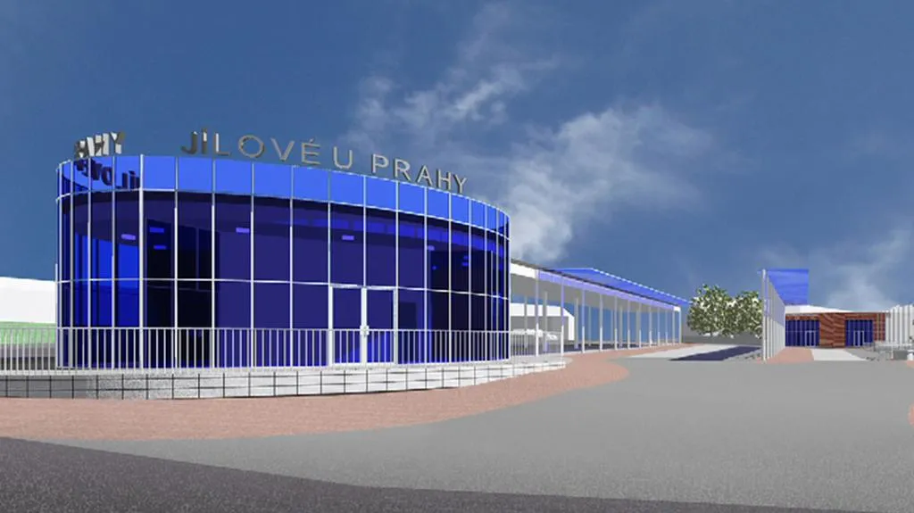 Projekt autobusového nádraží v Jílovém u Prahy