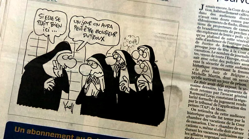 Karikatura v Le Soir