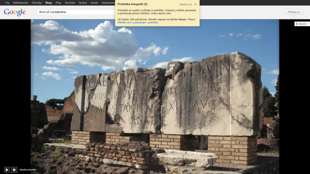 3D fotografická prohlídka Google