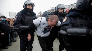 Demonstrace za Navalného v Moskvě