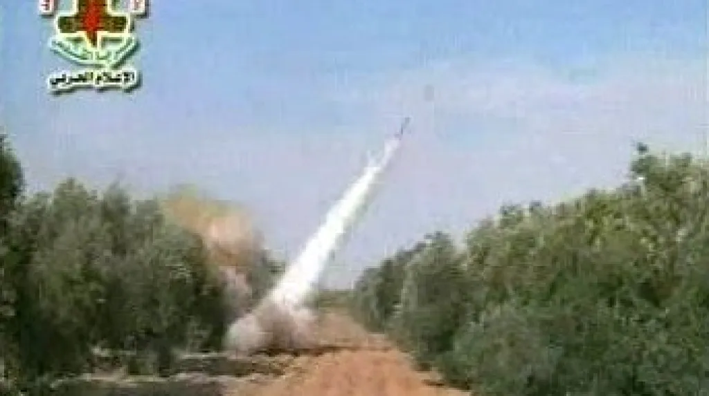 Palestinská raketa odpálená na Izrael