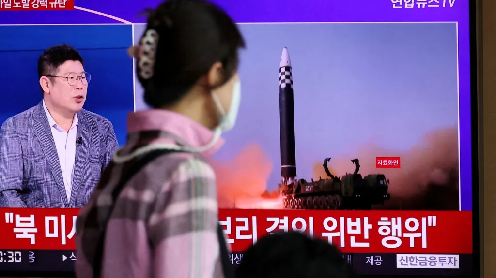 Televize v Jižní Koreji informuje o raketovém testu KLDR