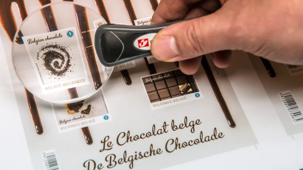 Belgické "čokoládové" známky