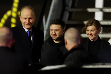 Irská armáda zaznamenala drony poblíž Zelenského letadla