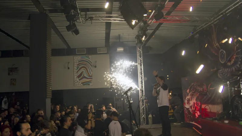 Kapela Goodbye to Gravity v klubu Colectiv