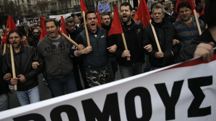 Generální stávka v Řecku