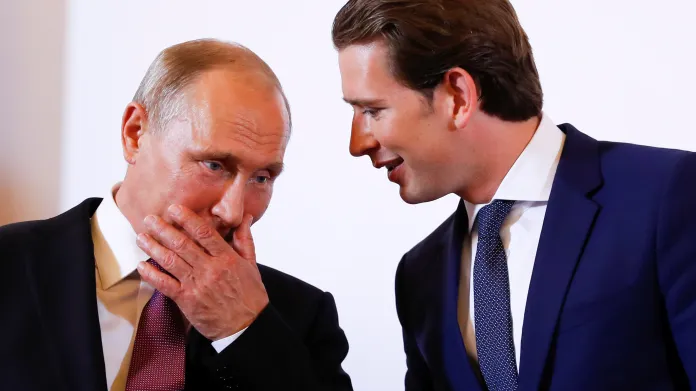 Vladimir Putin se Sebastianem Kurzem
