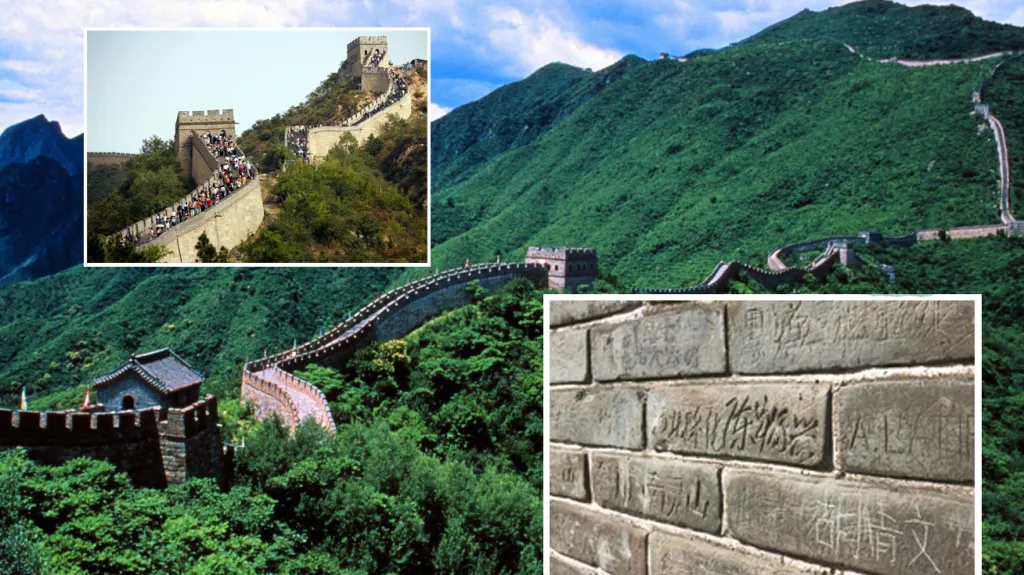 Ani Velká čínská zeď se nevyhne nápisům
