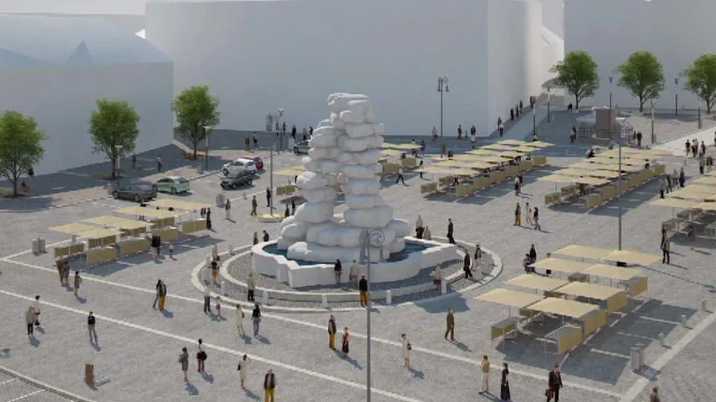 Vizualizace náměstí po rekonstrukci