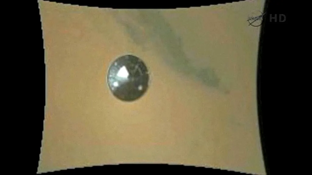 Barevný snímek z Marsu