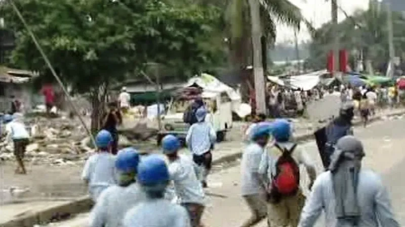 Nepokoje na předměstí Manily