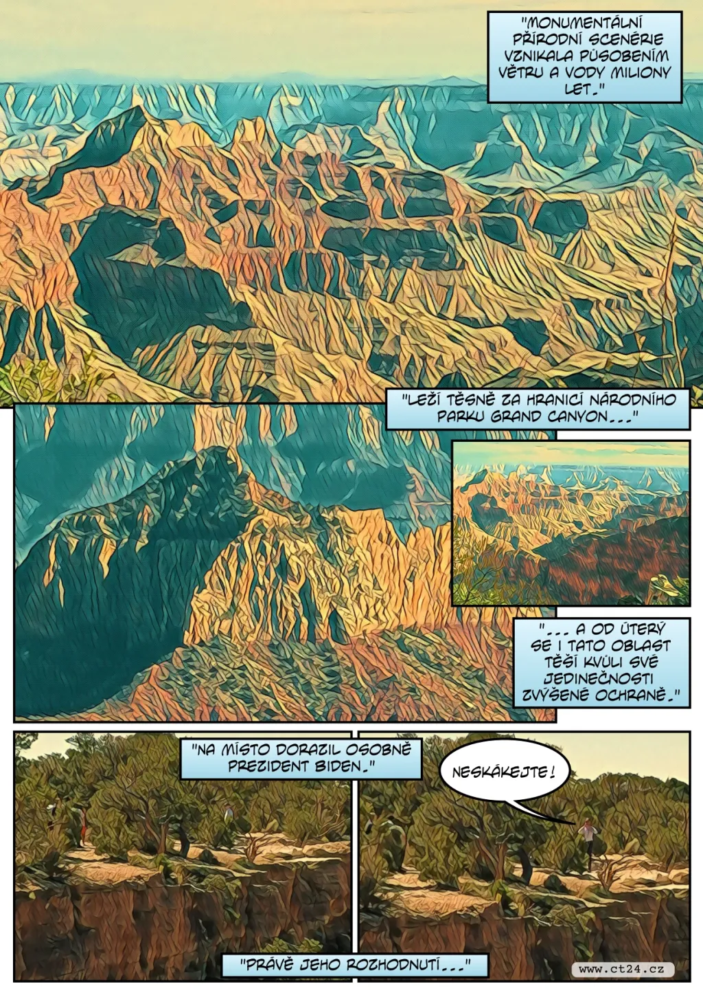 "Spojené státy mají novou národní památku, která se nachází nedaleko známého Grand Canyonu "