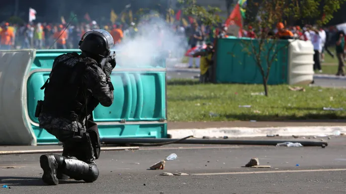 Střety s policií v Brazílii