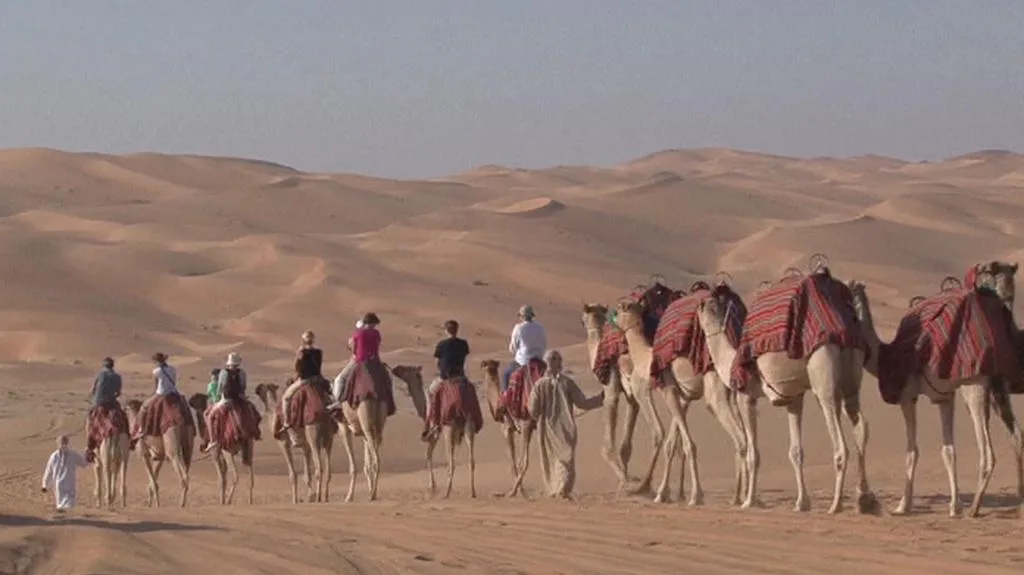 Poušť u hotelu Qasr Al Sarab