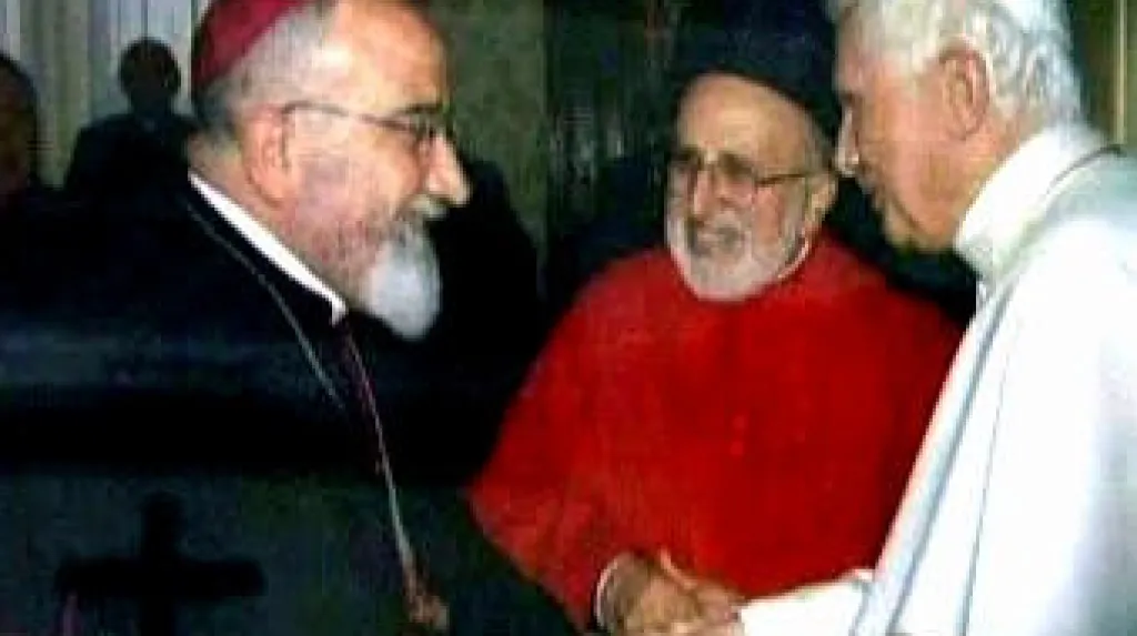 Paulos Faraj Rahho s papežem Benediktem XVI.