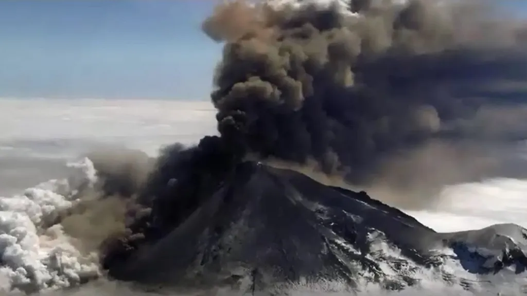 Výbuch sopky na Aljašce