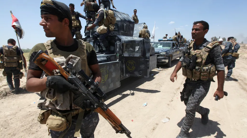 Irácké bezpečnostní síly u Fallúdže