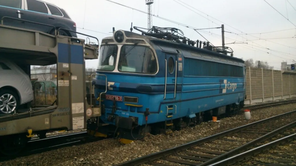 Vykolejený nákladní vlak v Havlíčkově Brodě