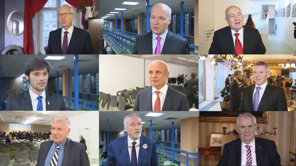 Devítka kandidátů na prezidenta
