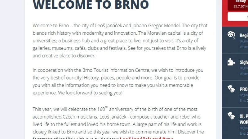 Na úvodní stránce našel rodilý mluvčí hned dvě hrubky