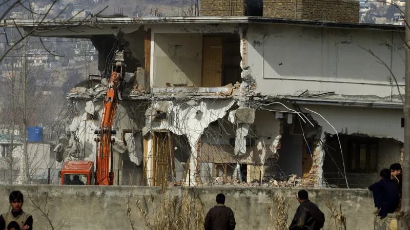 Demolice Usámova sídlo v Abbottábádu